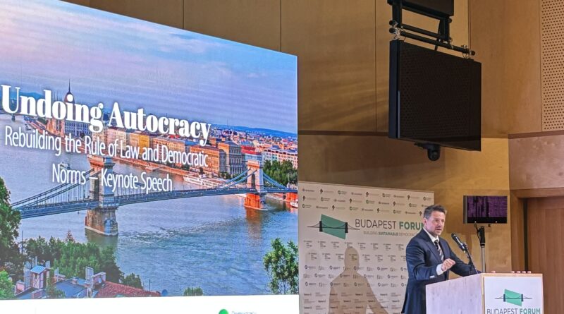 Rafał Trzaskowski w Budapeszcie na Budapest Forum 2025